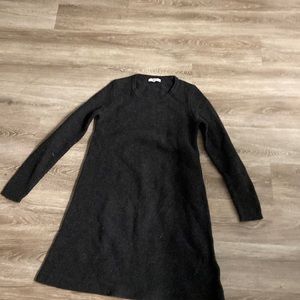 Madewell long sleeve black dress